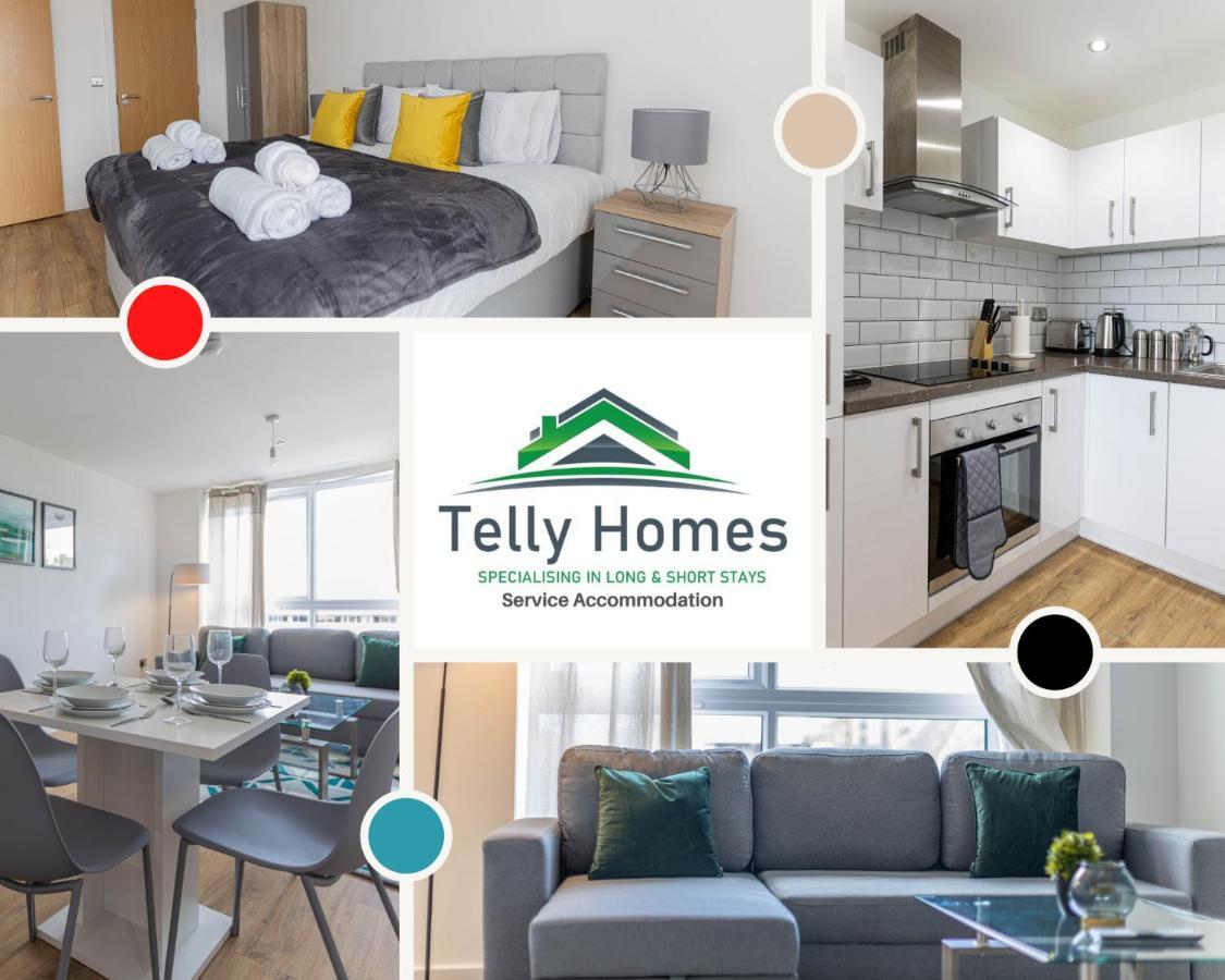 5 Percent Off Weekly And 20 Percent Off Monthly Bookings - Marigold Unit At Telly Homes Limited Birmingham City Centre -2 Bedroom Apartment, Free Wifi Eksteriør billede